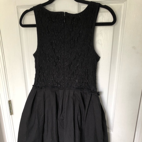 Perfect Black Cocktail Dress Formal A-line w/ lace - Picture 4 of 4